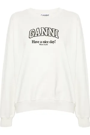 Ganni Sudadera con logo estampado