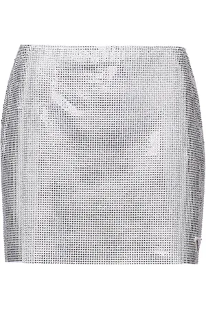 Prada Falda corta con detalles de cristal