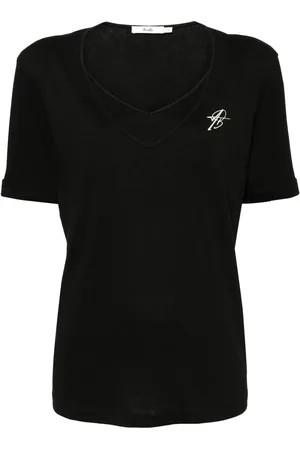 B+AB Playera a capas con cuello en V
