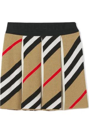 Burberry Falda plisada Icon Stripe