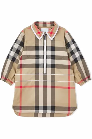 Burberry Vestido con estampado de cuadros