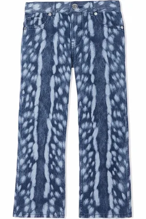 Burberry Jeans acampanados con piel de ciervo estampada