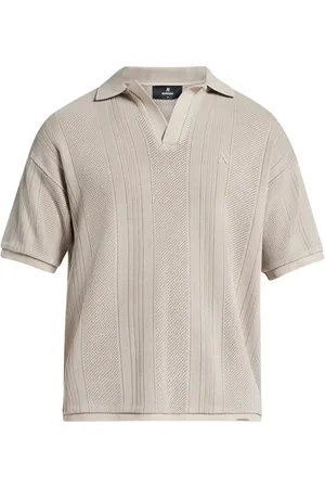 Represent Playera tipo polo tejida