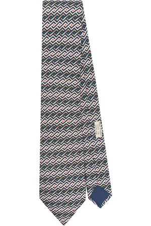 Hermès Corbata de seda con estampado abstracto 2010