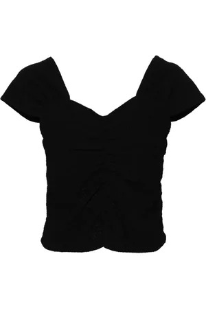 B+AB Top fruncido texturizado