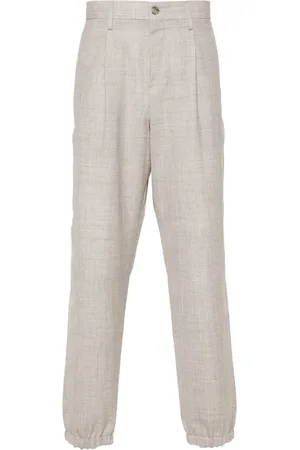 CANALI Pantalones de tejido cambray
