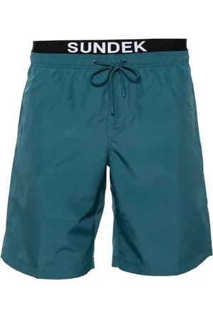 Sundek Shorts de playa a capas con parche del logo