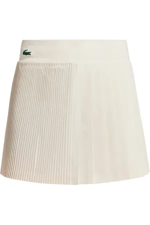 Lacoste Falda corta plisada con logo bordado