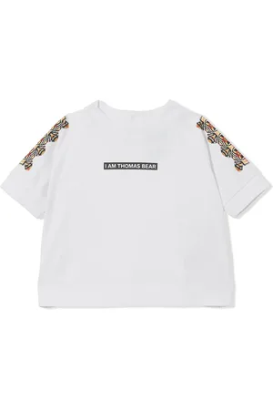 Burberry Playera con eslogan estampado