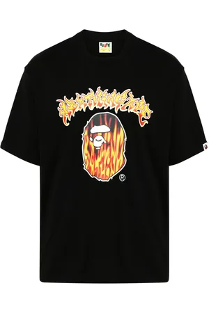 A Bathing Ape Playera con estampado Mad Flame Ape Head