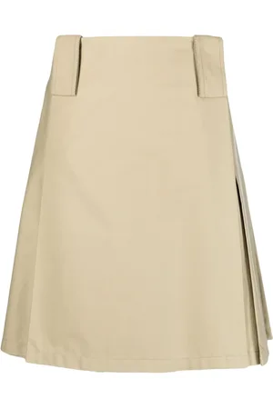 Burberry Falda midi con diseño acampanado y plisado