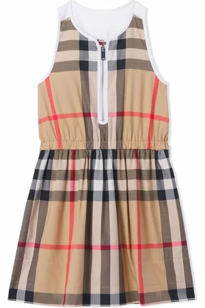 Burberry Vestido a cuadros sin mangas