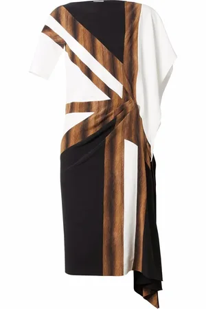 Burberry Vestido de seda asimétrico