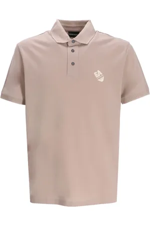 Emporio Armani Playera tipo polo con logo bordado