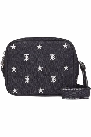 Burberry Bolso cámara de mezclilla con motivo de estrellas y monograma