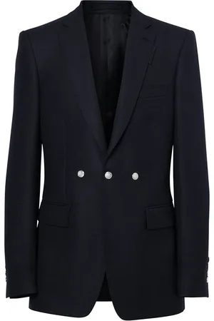 Burberry English Fit Triple Stud Wool Mohair Tailored Jacket