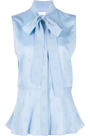Burberry Blusa con motivo del logo en jacquard