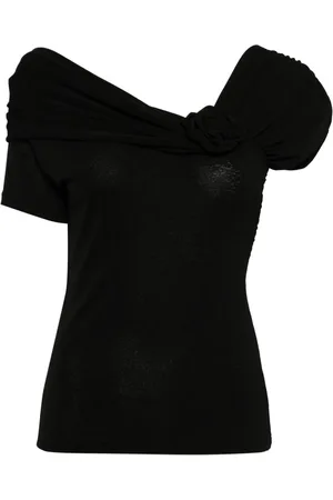 B+AB Top fruncido con hombros descubiertos