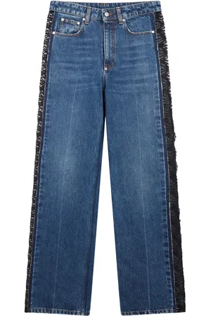 Stella McCartney Jeans rectos con paneles de encaje
