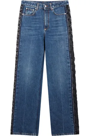 Stella McCartney Jeans rectos con paneles de encaje