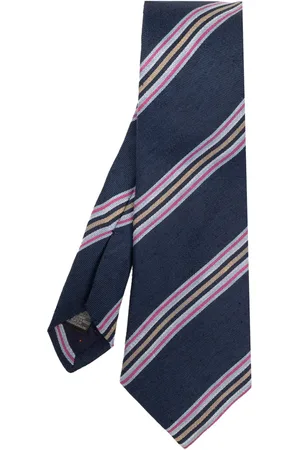 Paul Smith Corbata con motivo de rayas diagonales