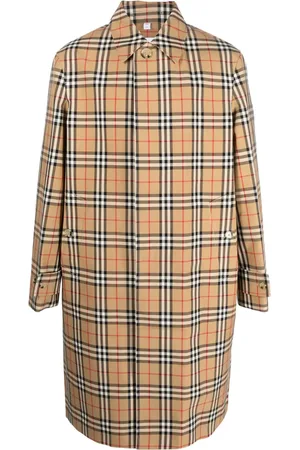 Burberry Gabardina con motivo de cuadros