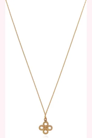 Tory Burch Collar de cadena con dije floral