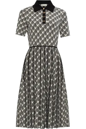 Tory Burch Vestido midi con estampado abstracto
