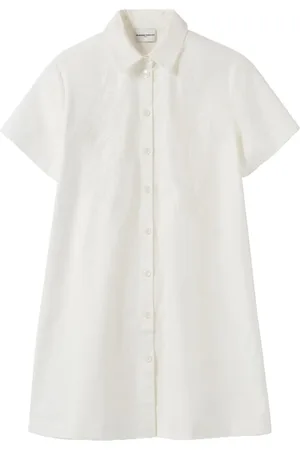 Claudie Pierlot Vestido camisero con bordado inglés