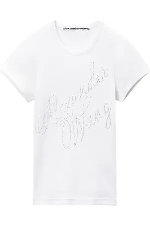Alexander Wang Playera con logo estampado