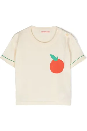 Bobo Choses Playera tejida con estampado de tomate