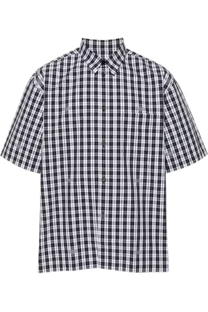 Givenchy Camisa con cuadros estampados y motivo 4G