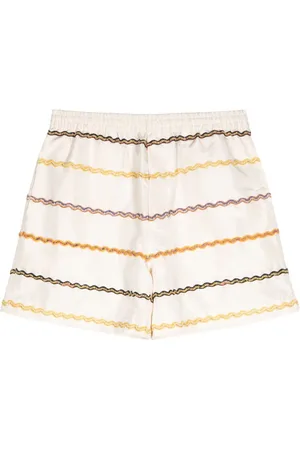 BODE Shorts de seda con pretina elástica