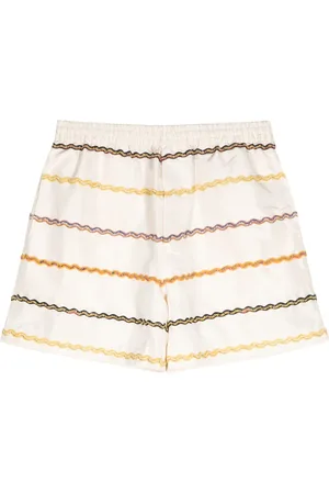 BODE Shorts de seda con pretina elástica