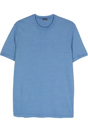 Kiton Playera con efecto melange y cuello redondo