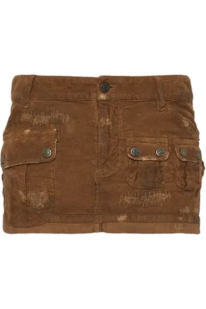 Dsquared2 Falda corta de pana