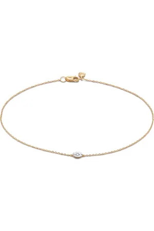 Monica Vinader Pulsera en oro amarillo reciclado de 14kt con diamante