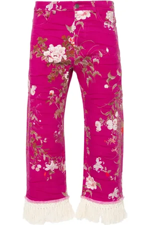 PIERRE-LOUIS MASCIA Jeans tapered con flecos