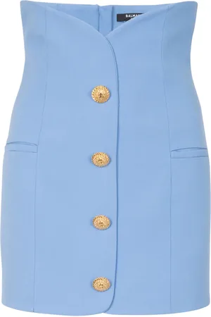 Balmain Falda corta con botones