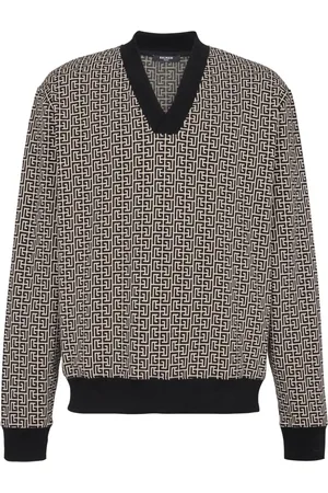Balmain Sudadera con monograma en jacquard