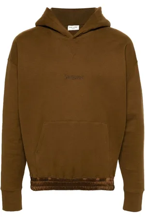 Saint Laurent Hoodie con logo bordado