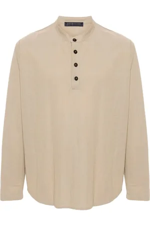 Harris Wharf London Playera tipo polo con cuello mao