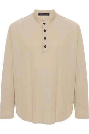 Harris Wharf London Playera tipo polo con cuello mao