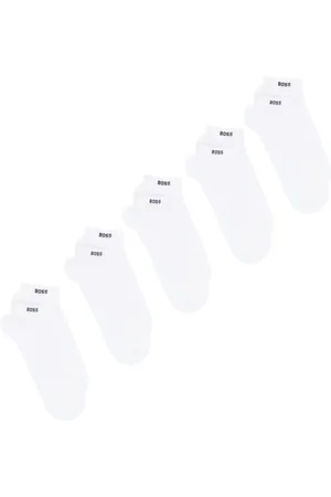 HUGO BOSS Pack de cinco pares de calcetines con logo en jacquard