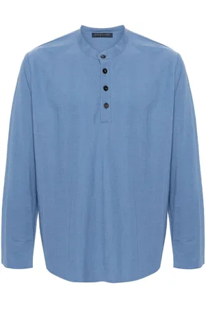 Harris Wharf London Playera tipo polo con cuello mao