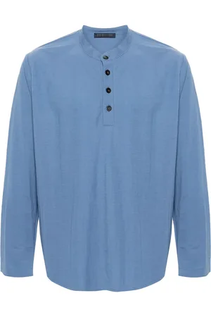 Harris Wharf London Playera tipo polo con cuello mao