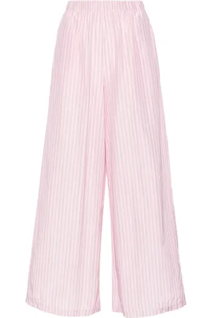 FORTE FORTE Pantalones anchos con motivo de rayas