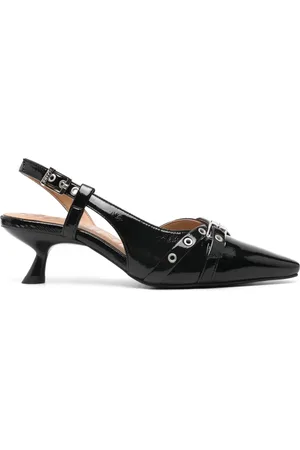 Ganni Zapatillas con detalle de hebilla y tacón de 55mm