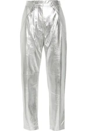 IRO Pantalones ajustados con efecto metalizado