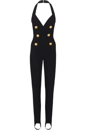 Balmain Jumpsuit con cuello halter